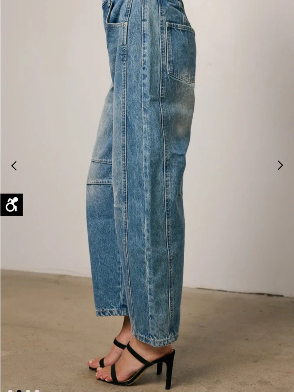 bohme Washed Blue Women's Relaxed Straight Jeans - Picture 2 of 7